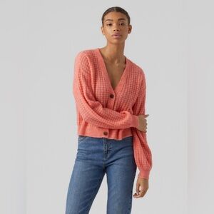 Vero Moda Coral Knit Cardigan - Women’s Medium